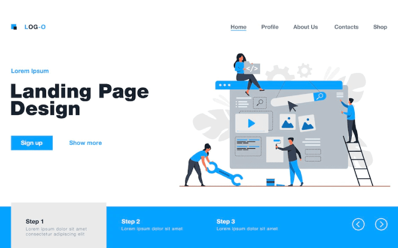 What are landing pages
